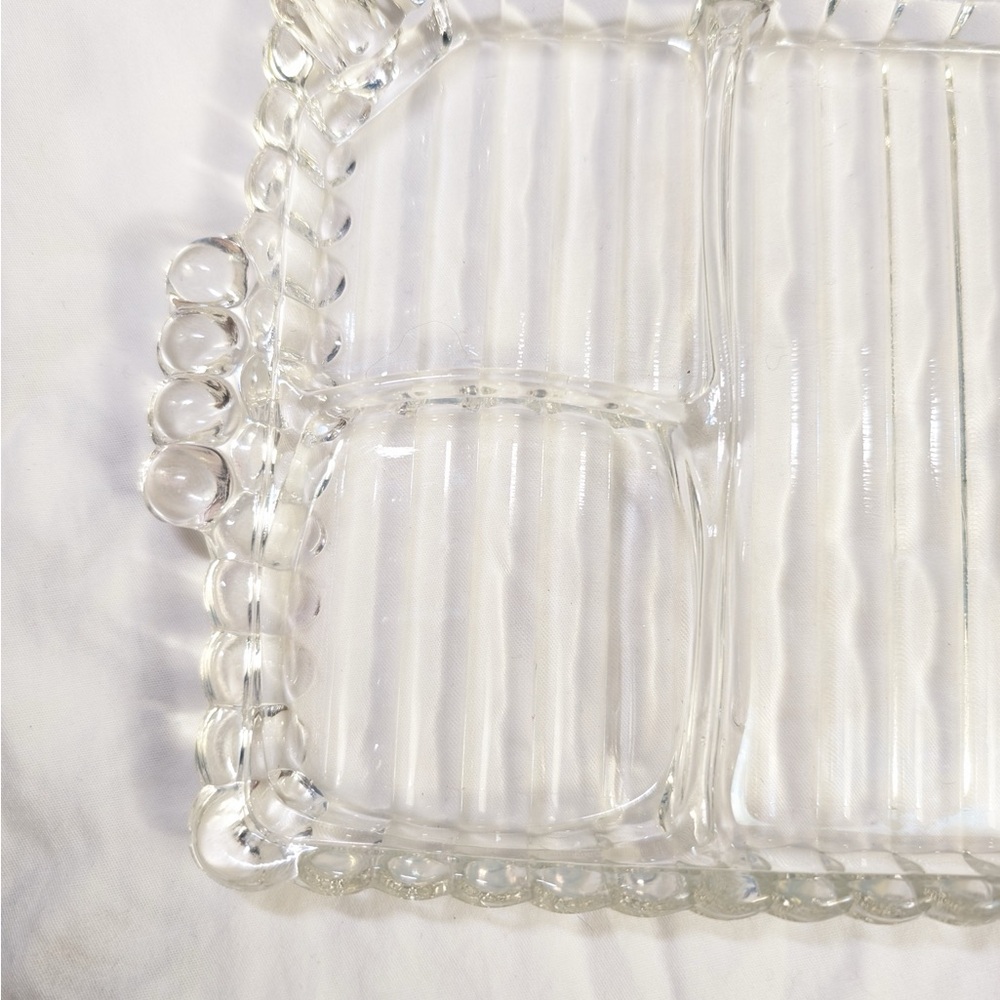 Hazel Atlas MCM Sip N Smoke Luncheon Tray Set Ball & Rib Smoke Sip & Snack. - Picture 5 of 9